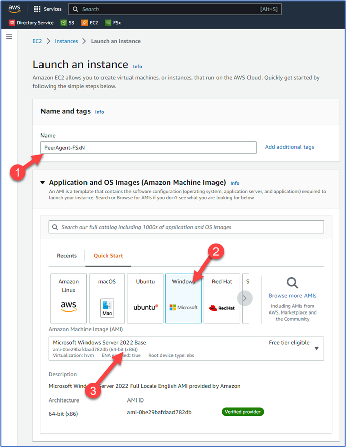 Launch an instance image