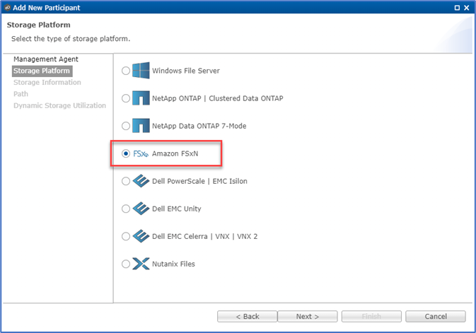 Storage Platform page