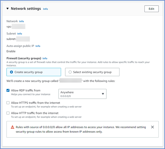 Network settings image