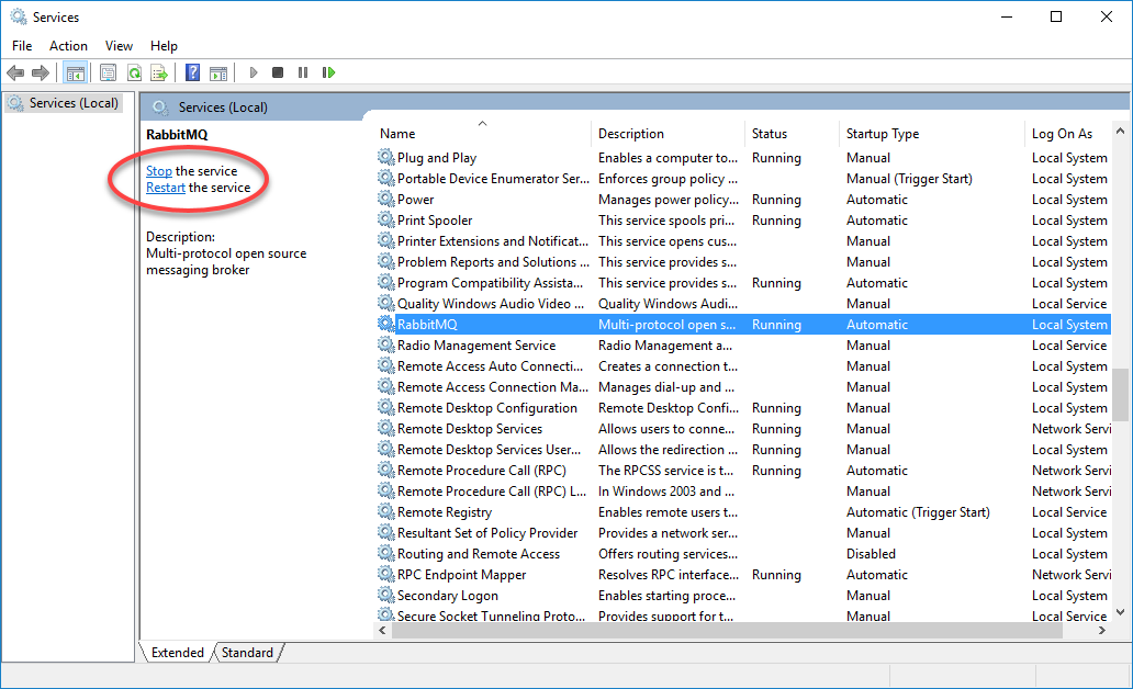 Task 6 - Restart RabbitMQ Service.png