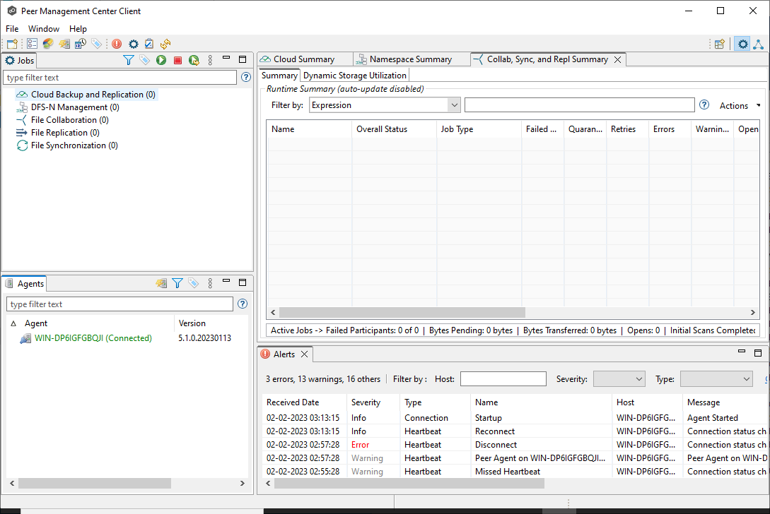 Agent connected wtih new key and certificate.png