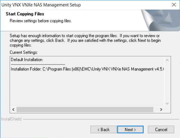Install Unity Mgmt Tool - Start Copying Files page.png